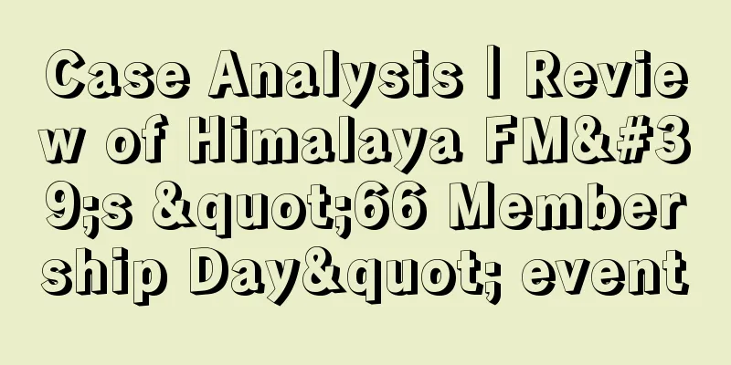 Case Analysis｜Review of Himalaya FM's "66 Membership Day" event