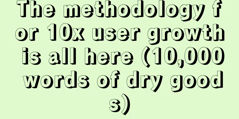 The methodology for 10x user growth is all here (10,000 words of dry goods)