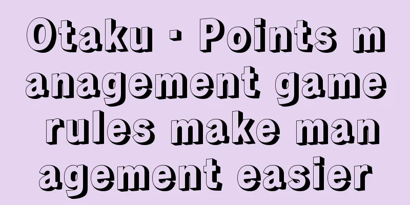 Otaku · Points management game rules make management easier