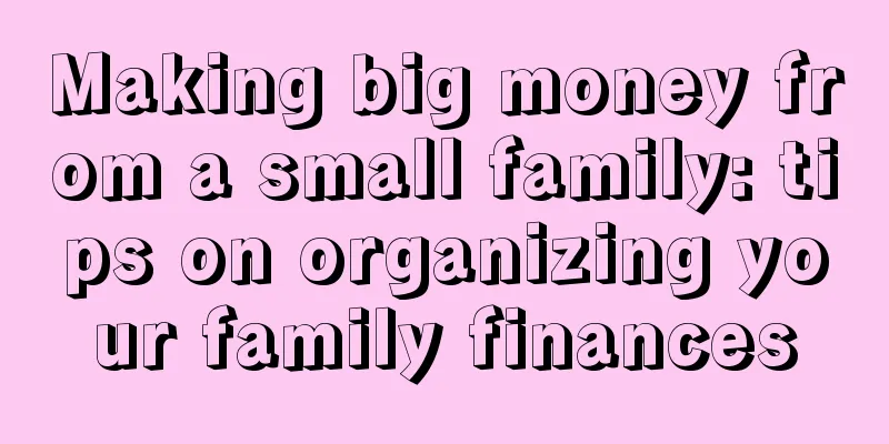 Making big money from a small family: tips on organizing your family finances