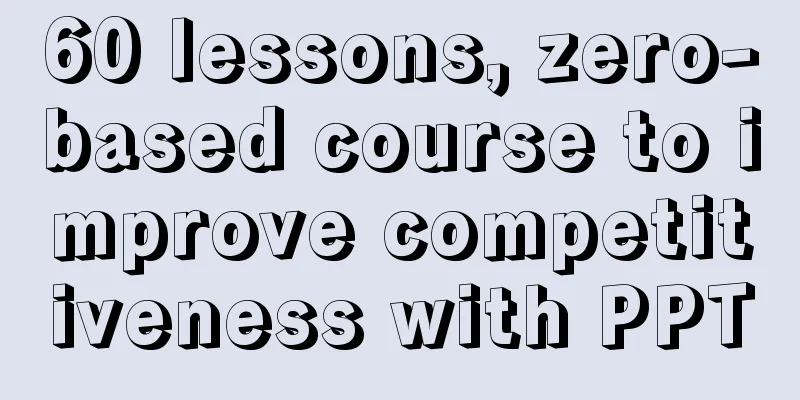 60 lessons, zero-based course to improve competitiveness with PPT