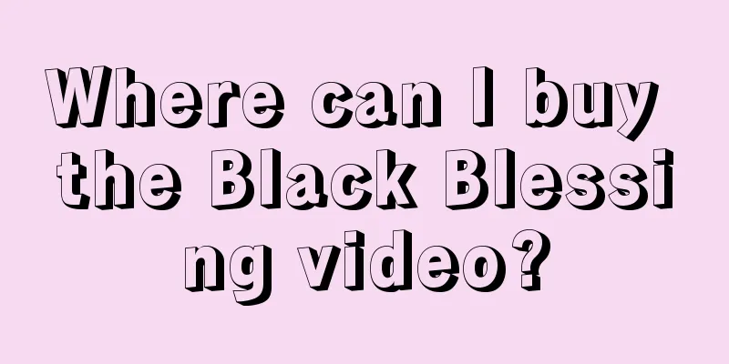 Where can I buy the Black Blessing video?