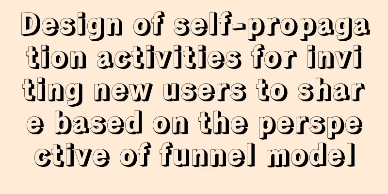 Design of self-propagation activities for inviting new users to share based on the perspective of funnel model