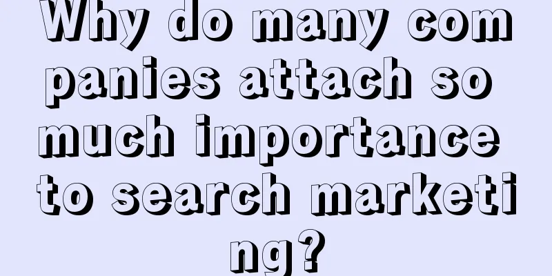 Why do many companies attach so much importance to search marketing?