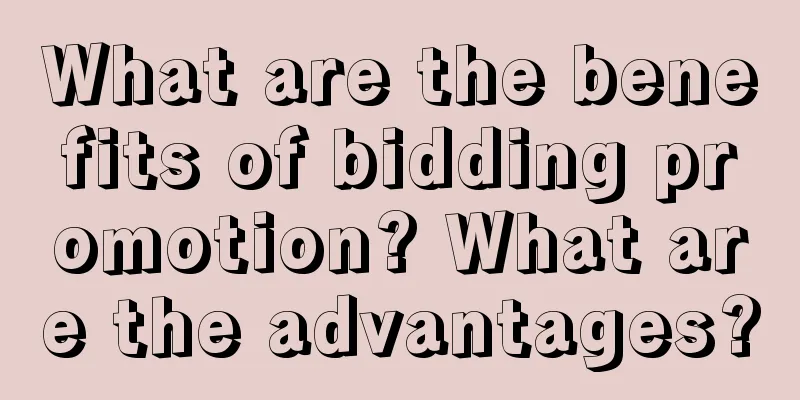 What are the benefits of bidding promotion? What are the advantages?