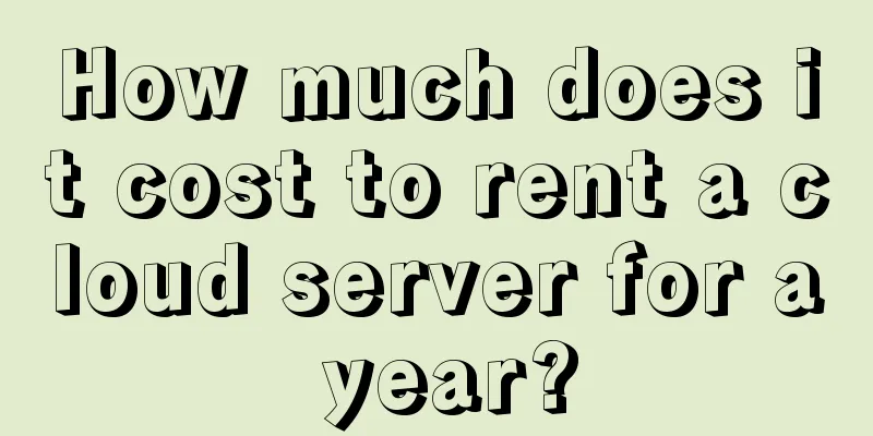 How much does it cost to rent a cloud server for a year?