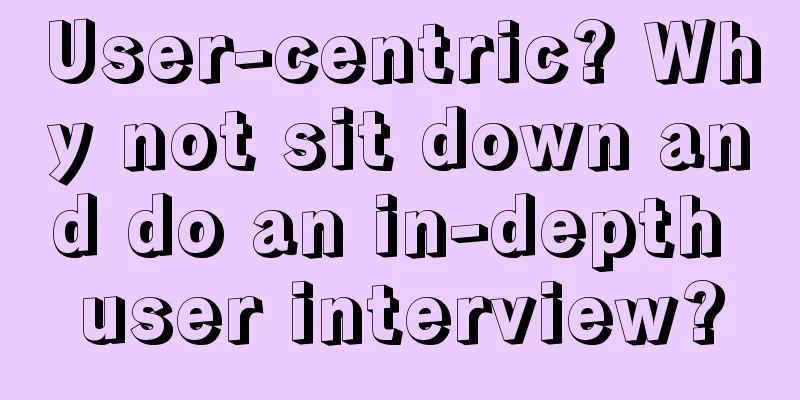 User-centric? Why not sit down and do an in-depth user interview?