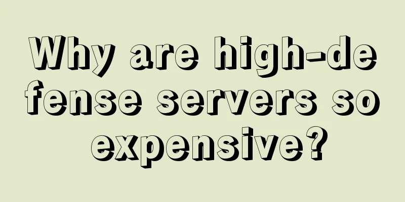 Why are high-defense servers so expensive?