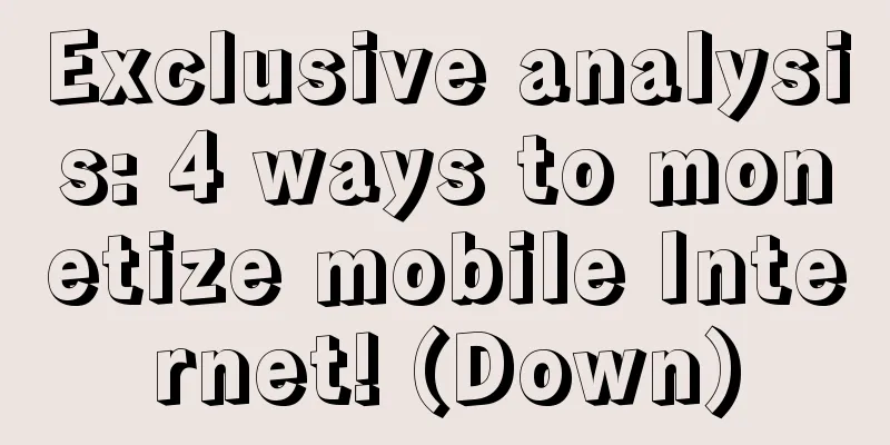 Exclusive analysis: 4 ways to monetize mobile Internet! (Down)