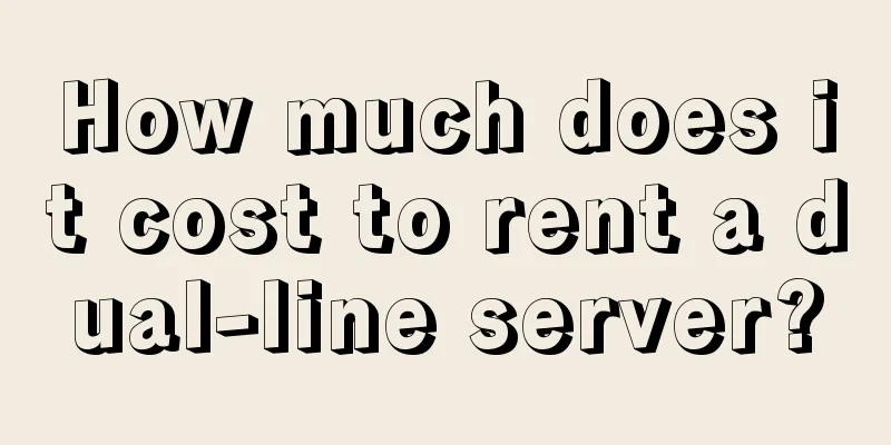 How much does it cost to rent a dual-line server?