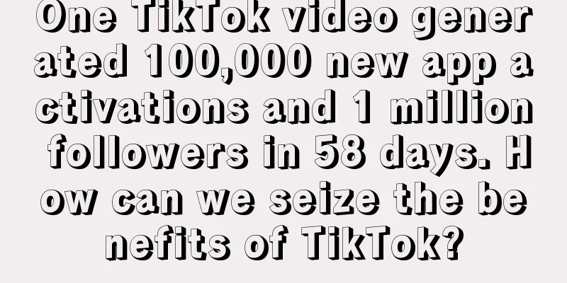 One TikTok video generated 100,000 new app activations and 1 million followers in 58 days. How can we seize the benefits of TikTok?