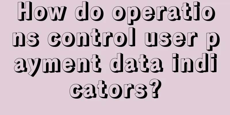 How do operations control user payment data indicators?