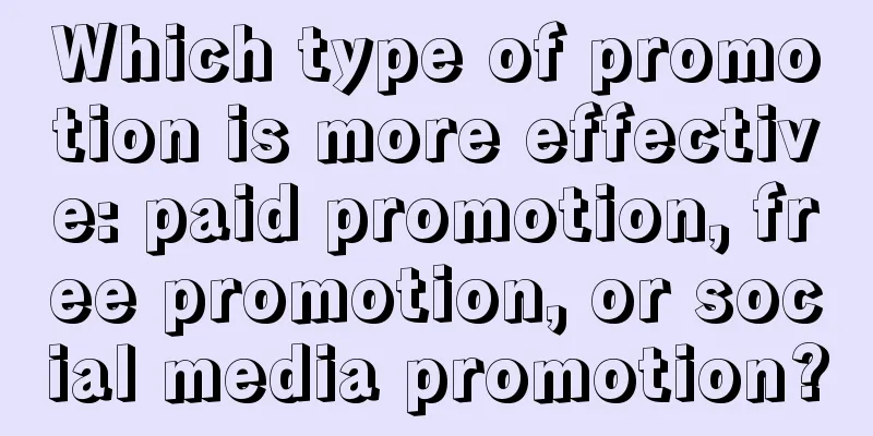 Which type of promotion is more effective: paid promotion, free promotion, or social media promotion?