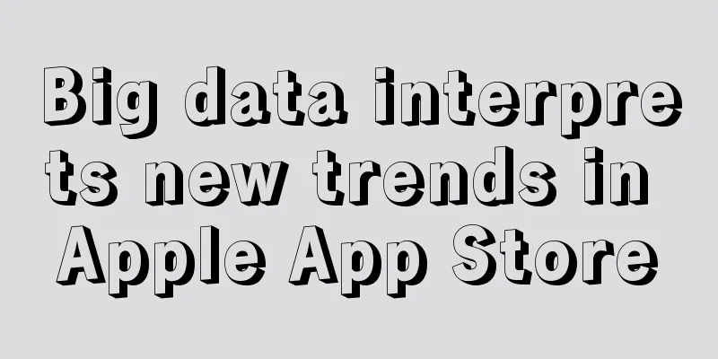 Big data interprets new trends in Apple App Store