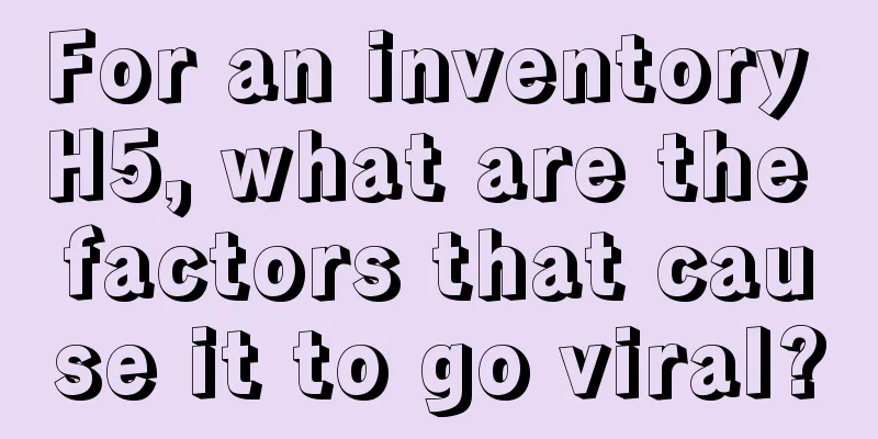 For an inventory H5, what are the factors that cause it to go viral?