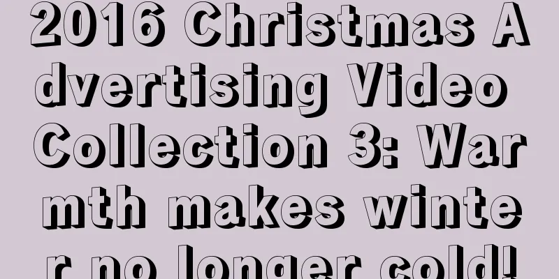 2016 Christmas Advertising Video Collection 3: Warmth makes winter no longer cold!