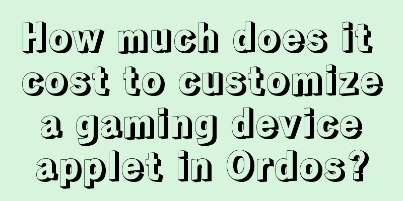 How much does it cost to customize a gaming device applet in Ordos?