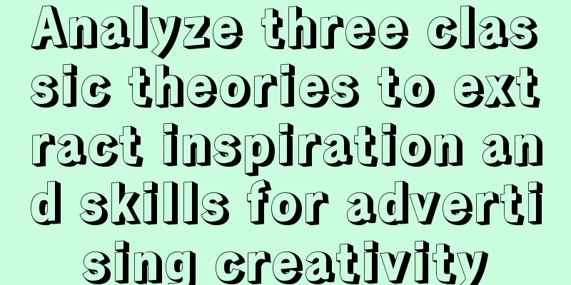 Analyze three classic theories to extract inspiration and skills for advertising creativity