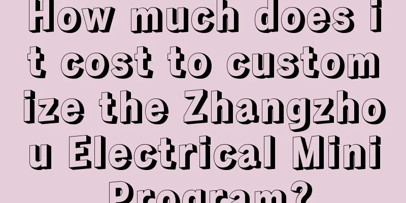 How much does it cost to customize the Zhangzhou Electrical Mini Program?