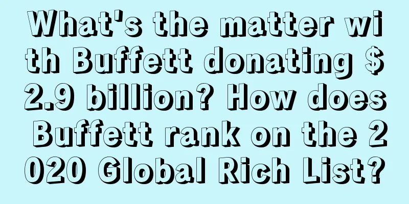 What's the matter with Buffett donating $2.9 billion? How does Buffett rank on the 2020 Global Rich List?