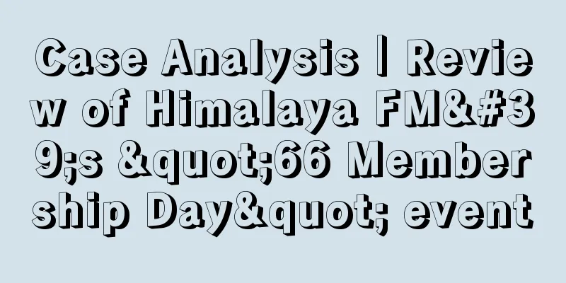 Case Analysis｜Review of Himalaya FM's "66 Membership Day" event