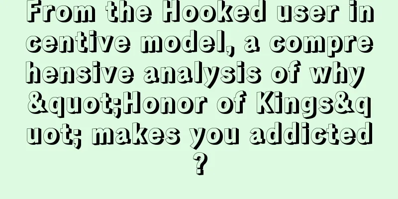 From the Hooked user incentive model, a comprehensive analysis of why "Honor of Kings" makes you addicted?