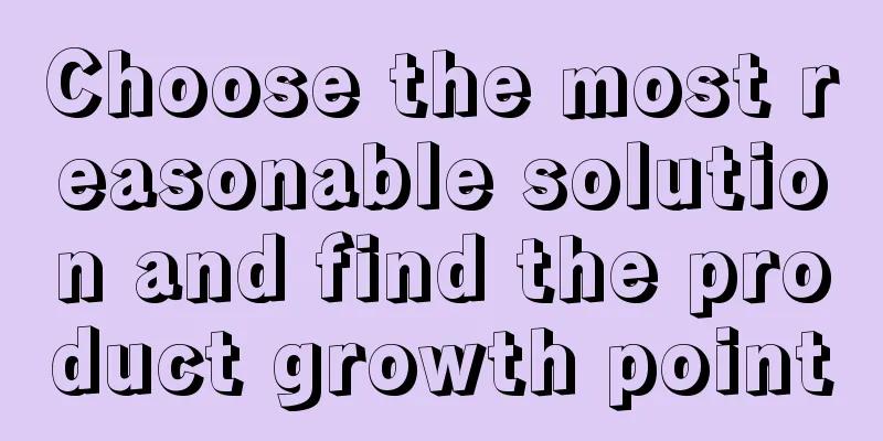 Choose the most reasonable solution and find the product growth point