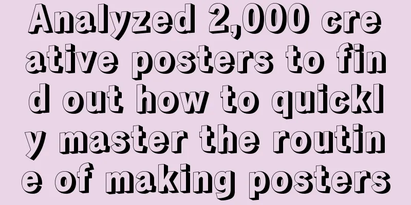 Analyzed 2,000 creative posters to find out how to quickly master the routine of making posters