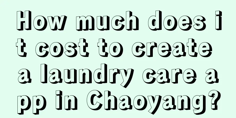 How much does it cost to create a laundry care app in Chaoyang?