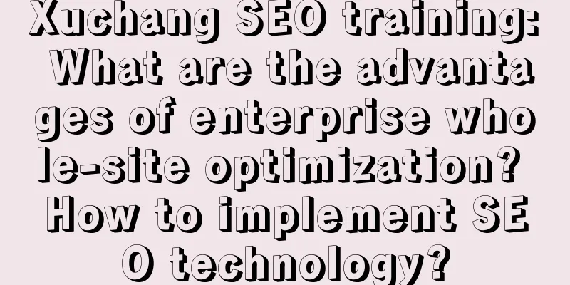 Xuchang SEO training: What are the advantages of enterprise whole-site optimization? How to implement SEO technology?