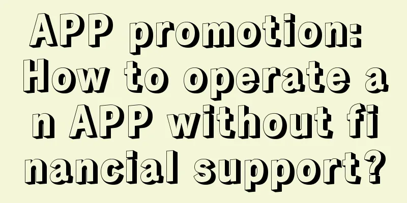 APP promotion: How to operate an APP without financial support?