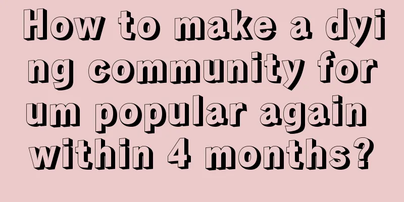 How to make a dying community forum popular again within 4 months?