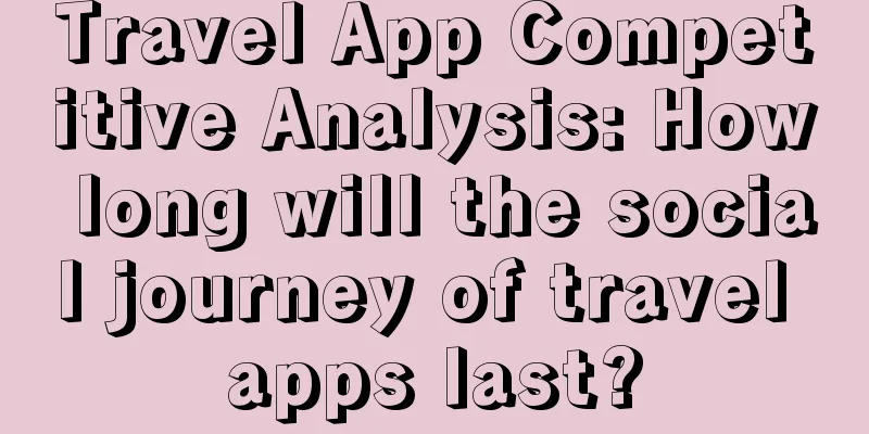 Travel App Competitive Analysis: How long will the social journey of travel apps last?