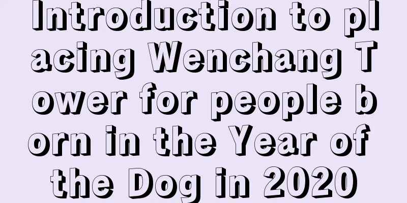 Introduction to placing Wenchang Tower for people born in the Year of the Dog in 2020