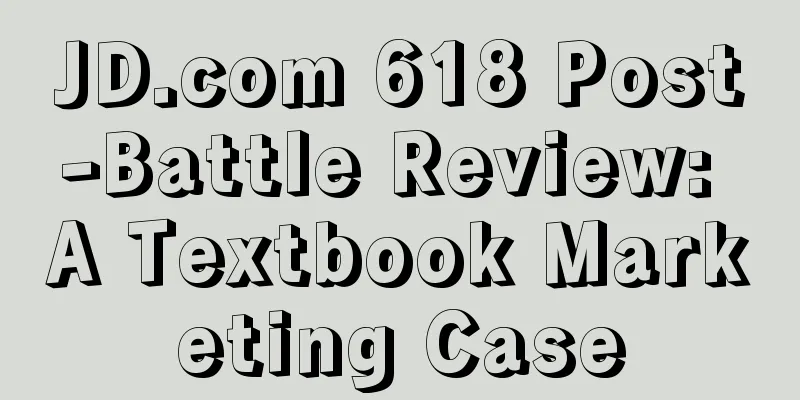 JD.com 618 Post-Battle Review: A Textbook Marketing Case