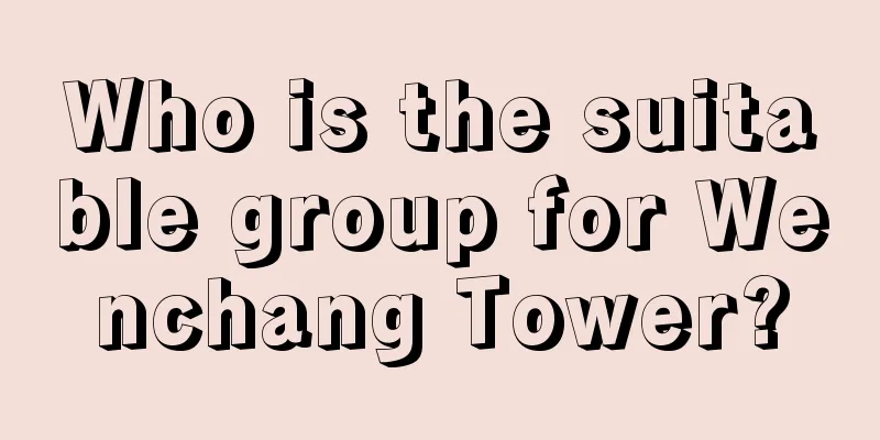 Who is the suitable group for Wenchang Tower?