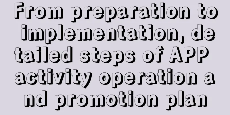 From preparation to implementation, detailed steps of APP activity operation and promotion plan