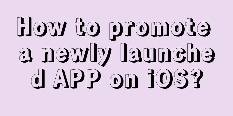 How to promote a newly launched APP on iOS?