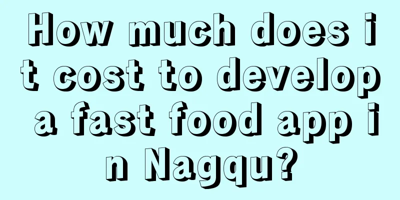 How much does it cost to develop a fast food app in Nagqu?