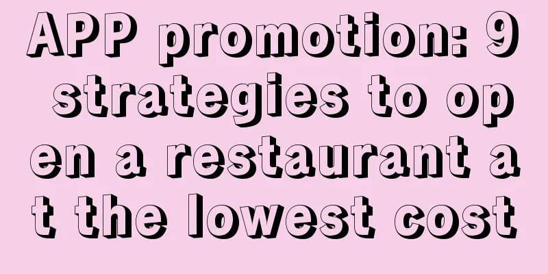 APP promotion: 9 strategies to open a restaurant at the lowest cost