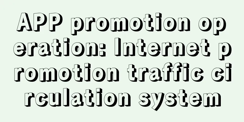 APP promotion operation: Internet promotion traffic circulation system