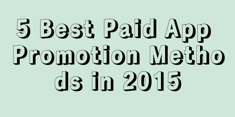 5 Best Paid App Promotion Methods in 2015