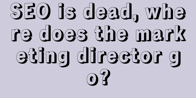 SEO is dead, where does the marketing director go?