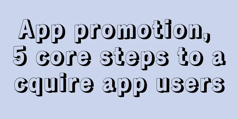 App promotion, 5 core steps to acquire app users