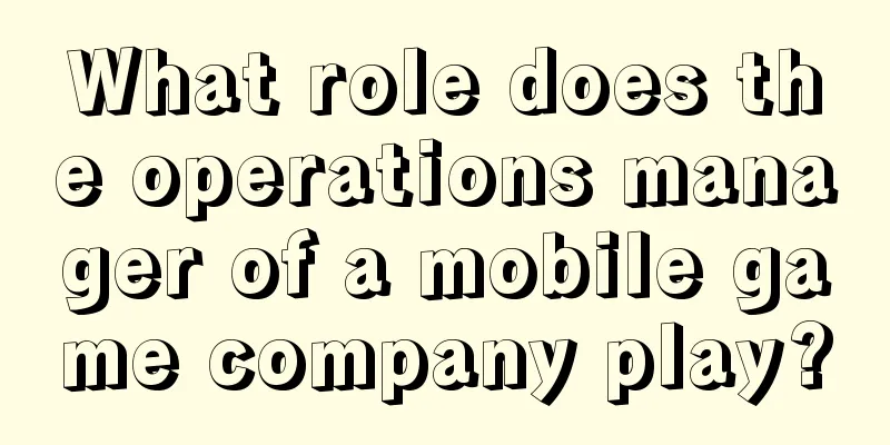 What role does the operations manager of a mobile game company play?