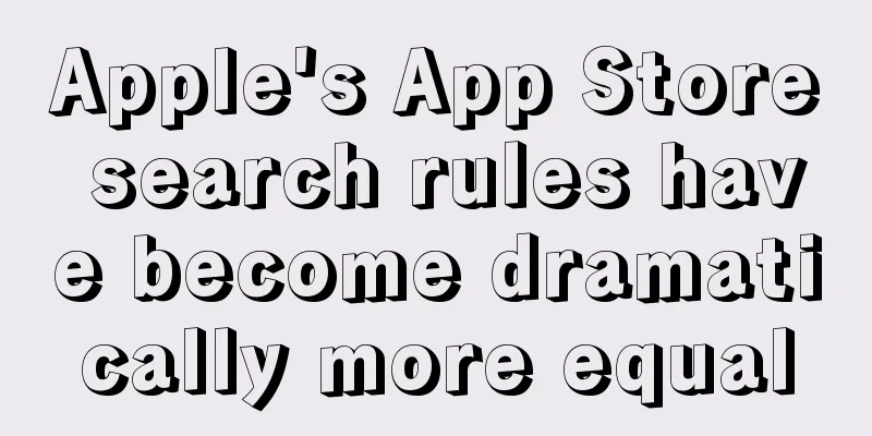 Apple's App Store search rules have become dramatically more equal