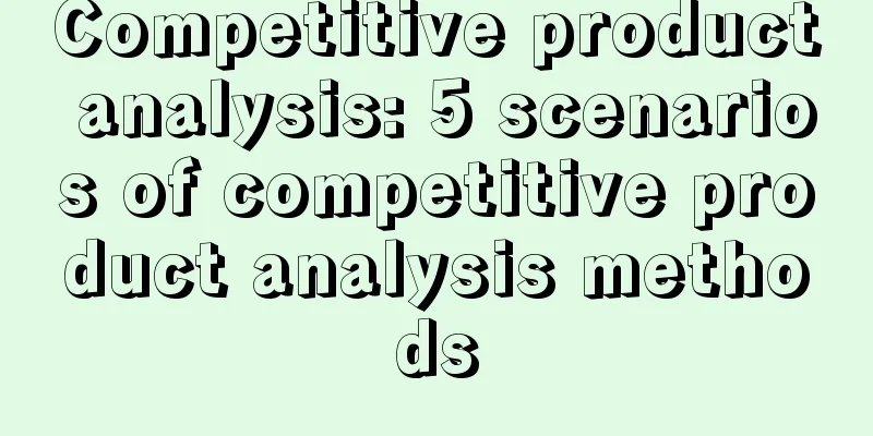 Competitive product analysis: 5 scenarios of competitive product analysis methods