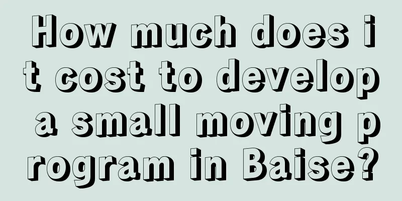 How much does it cost to develop a small moving program in Baise?