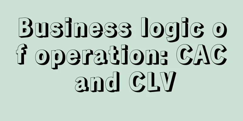 Business logic of operation: CAC and CLV