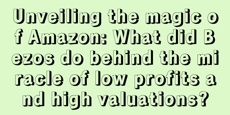 Unveiling the magic of Amazon: What did Bezos do behind the miracle of low profits and high valuations?